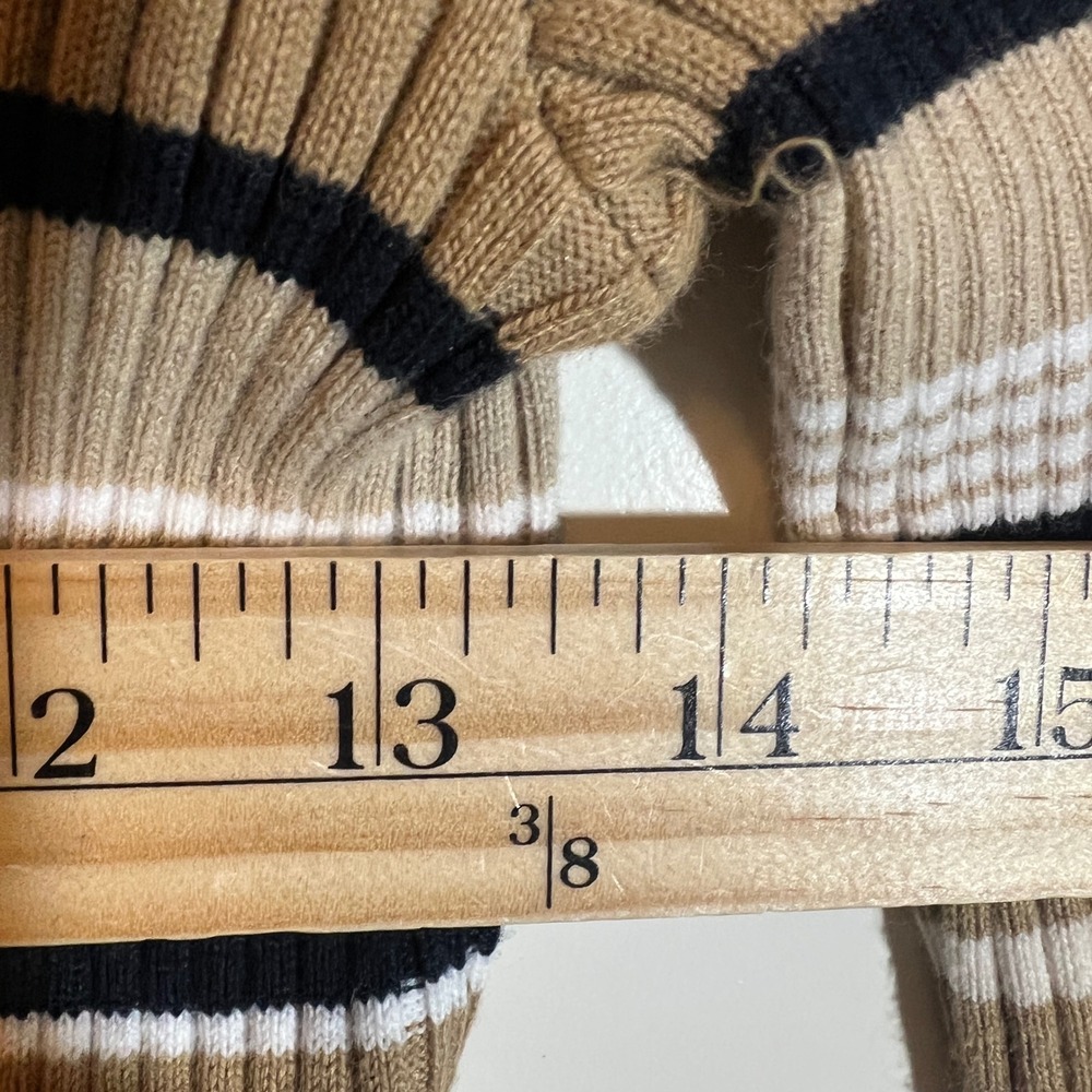 Tommy Hilfiger Sailor Sweater, Striped Square Neck Ribbed Knit, Women's Medium - Picture 12 of 13